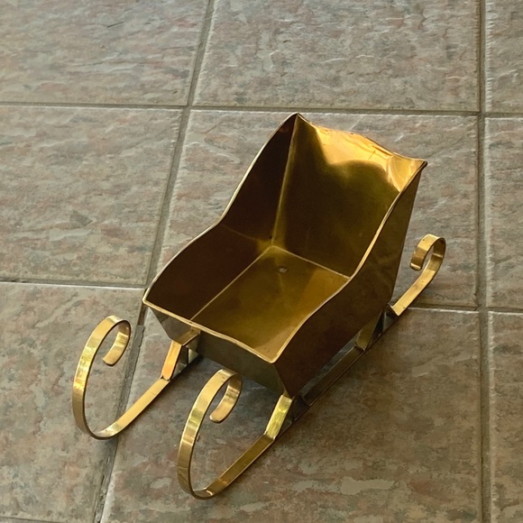 Vintage Brass Sleigh - Picture 4 of 9